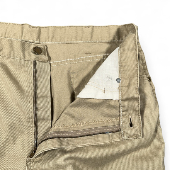 Vintage Rustler Pants Mens 34x31 Brown Regular Fit Workwear USA Made 80s - Picture 4 of 10